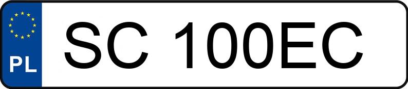 Numer rejestracyjny SC 100EC posiada PEUGEOT 207 - SC100EC