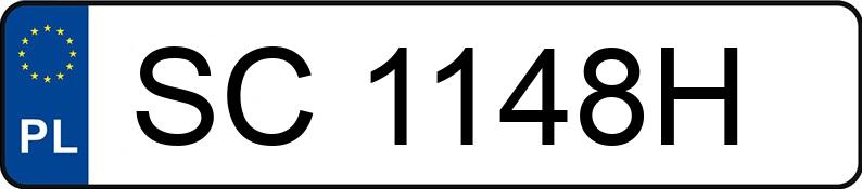 Numer rejestracyjny SC 1148H posiada TOYOTA YARIS - SC1148H