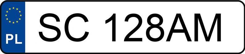 Numer rejestracyjny SC 128AM posiada JEEP GRAND CHEROKEE - SC128AM