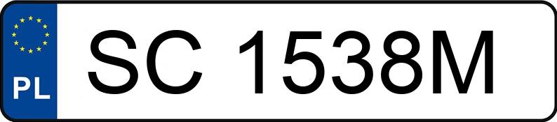 Numer rejestracyjny SC 1538M posiada AUDI A6 - SC1538M