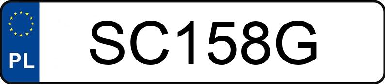 Numer rejestracyjny SC 158G posiada YAMAHA Naked Bike do 600 ccm YBR 125 - SC158G
