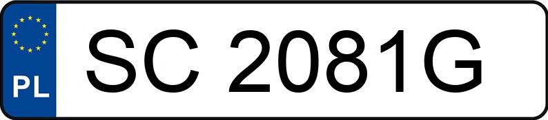 Numer rejestracyjny SC 2081G posiada HONDA Accord 1.8i MR`96 Accord 1.8i MR`96 - SC2081G