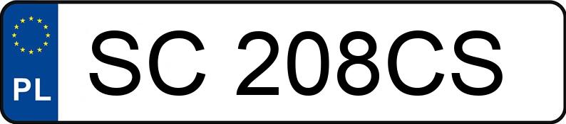 Numer rejestracyjny SC 208CS posiada OPEL ASTRA - SC208CS