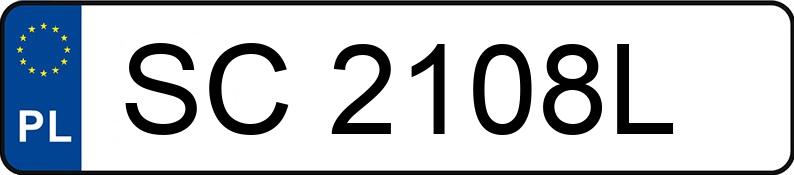 Numer rejestracyjny SC 2108L posiada AUDI A3 - SC2108L