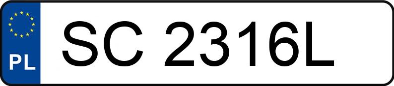 Numer rejestracyjny SC 2316L posiada OPEL ASTRA - SC2316L Numer rejestracyjny SC 2316L posiada OPEL ASTRA - SC2316L