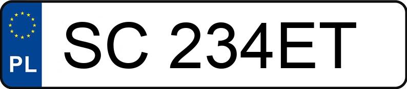 Numer rejestracyjny SC 234ET posiada BMW X1 - SC234ET Numer rejestracyjny SC 234ET posiada BMW X1 - SC234ET