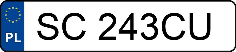 Numer rejestracyjny SC 243CU posiada AUDI Q3 - SC243CU Numer rejestracyjny SC 243CU posiada AUDI Q3 - SC243CU