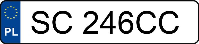 Numer rejestracyjny SC 246CC posiada RENAULT MEGANE SCENIC - SC246CC
