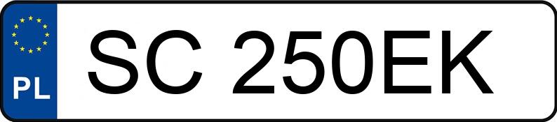 Numer rejestracyjny SC 250EK posiada VOLKSWAGEN SCIROCCO - SC250EK