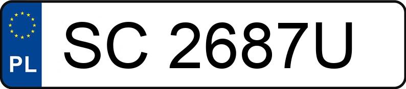 Numer rejestracyjny SC 2687U posiada PEUGEOT 307 1.6 MR`01 E3 Mistral Aut. - SC2687U