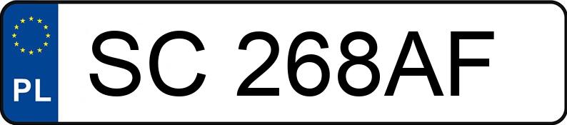 Numer rejestracyjny SC 268AF posiada VOLKSWAGEN TOUAREG - SC268AF