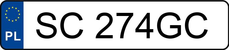 Registreringsnummeret SC 274GC har BMW 320i Kat. MR`01 E3 E46 - SC274GC Registreringsnummeret SC 274GC har BMW 320i Kat. MR`01 E3 E46 - SC274GC