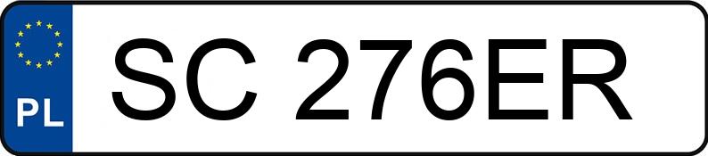 Numer rejestracyjny SC 276ER posiada SKODA Octavia II 2.0 TDI MR`04 E4 Ambiente - SC276ER