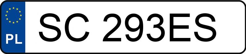 Numer rejestracyjny SC 293ES posiada AUDI A3 - SC293ES Numer rejestracyjny SC 293ES posiada AUDI A3 - SC293ES