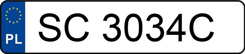 Numer rejestracyjny SC 3034C posiada VOLKSWAGEN TOURAN 2.0 TDI - SC3034C