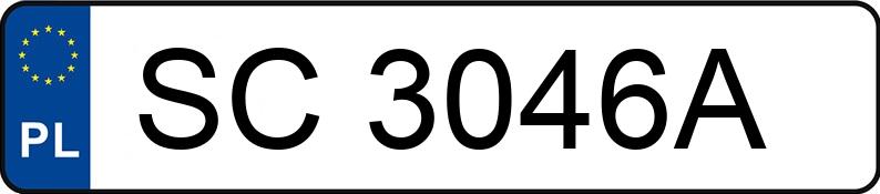 Numer rejestracyjny SC 3046A posiada TOYOTA Land Cruiser 3.0 TD 90 Prado - SC3046A