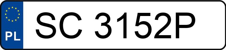 Numer rejestracyjny SC 3152P posiada RENAULT MEGANE SCENIC - SC3152P