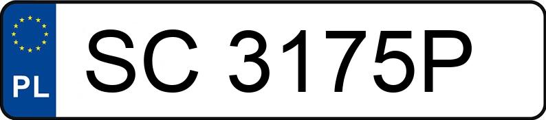 Numer rejestracyjny SC 3175P posiada BMW 320 - SC3175P