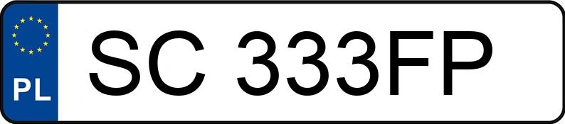 Numer rejestracyjny SC 333FP posiada BMW XM - SC333FP Numer rejestracyjny SC 333FP posiada BMW XM - SC333FP