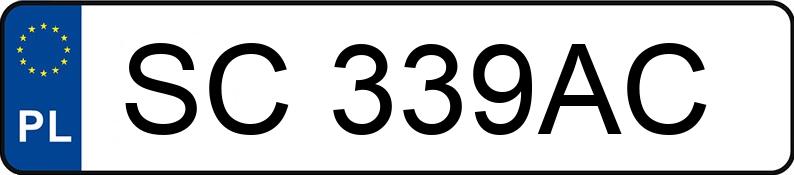 Numer rejestracyjny SC 339AC posiada AUDI A3 - SC339AC