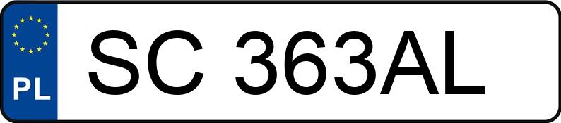 Numer rejestracyjny SC 363AL posiada RENAULT CLIO - SC363AL