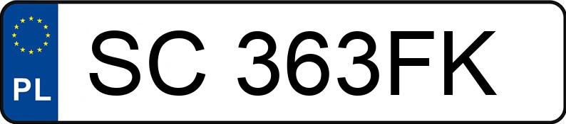 Numer rejestracyjny SC 363FK posiada FIAT 500 1.2 MR`07 E5 Pop - SC363FK