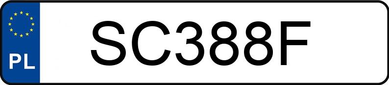 Numer rejestracyjny SC 388F posiada SUZUKI Sport./Szosowe do 600 ccm GSX 600 R - SC388F