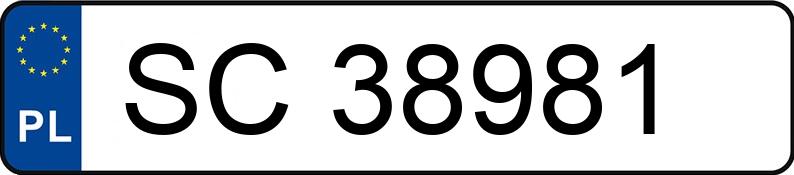 Numer rejestracyjny SC 38981 posiada PEUGEOT 405 - SC38981 Numer rejestracyjny SC 38981 posiada PEUGEOT 405 - SC38981