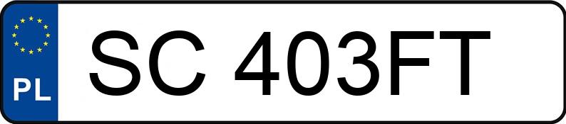 Numer rejestracyjny SC 403FT posiada FSO-WARSZAWA POLONEZ ATU 1.6 KAT - SC403FT