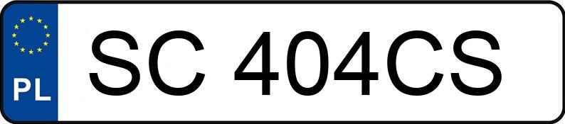 Numer rejestracyjny SC 404CS posiada BMW 116I - SC404CS