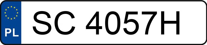 Numer rejestracyjny SC 4057H posiada BMW 118 D - SC4057H