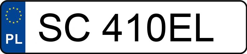 Numer rejestracyjny SC 410EL posiada VOLVO S60 - SC410EL