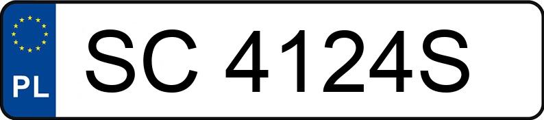 Numer rejestracyjny SC 4124S posiada BMW 525 - SC4124S