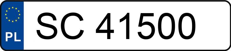 Numer rejestracyjny SC 41500 posiada OPEL VECTRA SIGNUM 2.TDI - SC41500 Numer rejestracyjny SC 41500 posiada OPEL VECTRA SIGNUM 2.TDI - SC41500