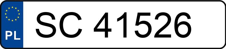 Numer rejestracyjny SC 41526 posiada PEUGEOT 206 SW 1.4 MR`03 E3 X-Line - SC41526