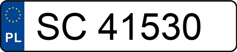 Numer rejestracyjny SC 41530 posiada OPEL Astra 1.6i Kat. GL - SC41530
