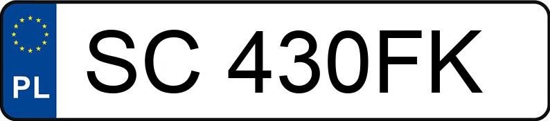 Numer rejestracyjny SC 430FK posiada VOLKSWAGEN TRANSPORTER - SC430FK