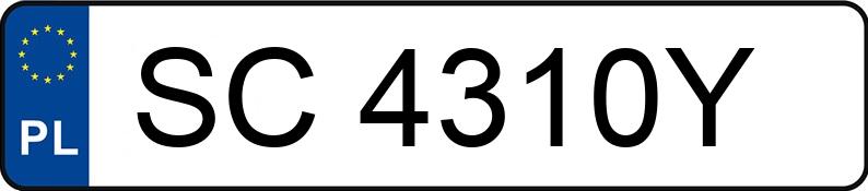 Numer rejestracyjny SC 4310Y posiada CAPRON A68 EG/CF 002 - SC4310Y Numer rejestracyjny SC 4310Y posiada CAPRON A68 EG/CF 002 - SC4310Y