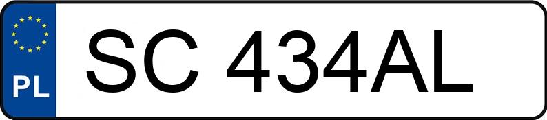 Numer rejestracyjny SC 434AL posiada FIAT 500 - SC434AL