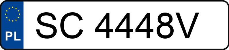 El número de registro SC 4448V tiene FORD Mustang 2.3 EcoBoost MR`15 E6 Mustang 2.3 EcoBoost MR`15 E6 - SC4448V
