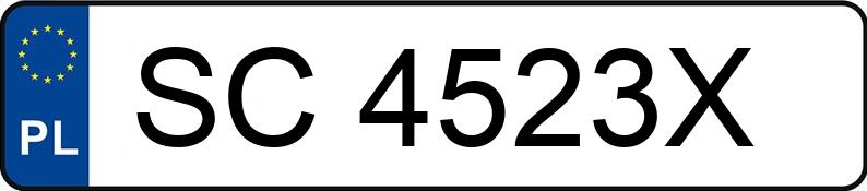 Numer rejestracyjny SC 4523X posiada FORD S-Max 2.5 MR`06 E4 Trend - SC4523X