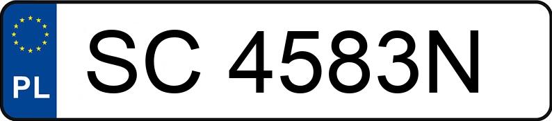 Numer rejestracyjny SC 4583N posiada VOLKSWAGEN GOLF V 1.9 TDI - SC4583N