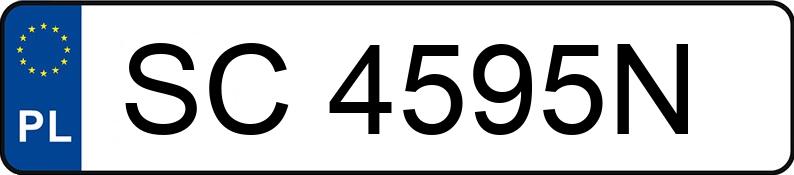 Numer rejestracyjny SC 4595N posiada RENAULT MEGANE - SC4595N
