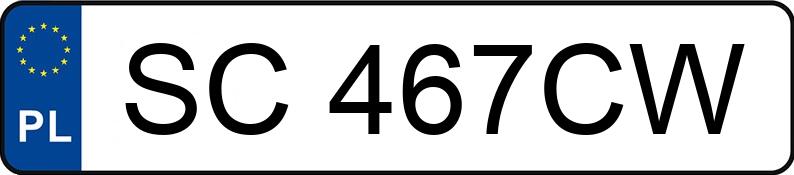 Numer rejestracyjny SC 467CW posiada FORD TRANSIT CONNECT - SC467CW