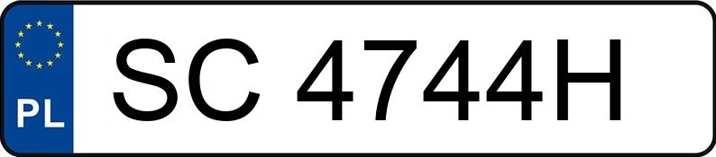 Numer rejestracyjny SC 4744H posiada AUDI A6 - SC4744H