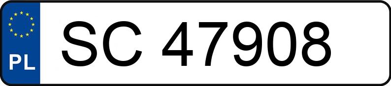 Numer rejestracyjny SC 47908 posiada BMW 520 - SC47908