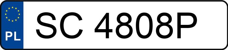 Numer rejestracyjny SC 4808P posiada TOYOTA Yaris 1.3 MR`03 E4 Sol - SC4808P