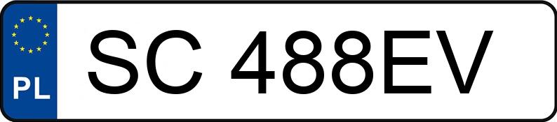 Numer rejestracyjny SC 488EV posiada VOLKSWAGEN Golf VI Variant 1.6 TDI MR`08 E5 Trendline - SC488EV