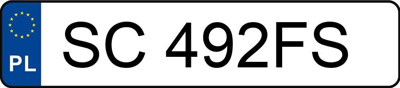 Numer rejestracyjny SC 492FS posiada SUBARU IMPREZA - SC492FS