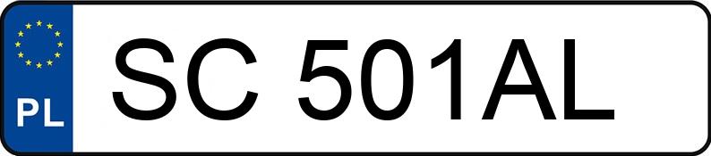 Numer rejestracyjny SC 501AL posiada MERCEDES-BENZ CLK 320 - SC501AL